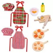 Christmas Elf Accessories Mini Elf Doll Baker Outfit Set Include Apron Hats