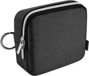 Beautyflier Week Period Bag, Sanitary Napkin Storage Bag, Period Pouch & Sanitary Napkin Storage Bag for Teen Girls, Sanitary Pads Bag Tampons Holder for Purse, Pad Pouch, First Period (Black)