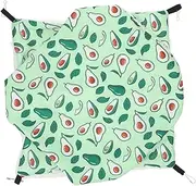 TOBBOMEY Hamster Plush Hammock Pet Beds Pet Supplies Hammock Adorable Hamster Bed Arctic Fleece Light Green