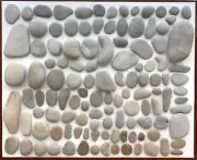 100+Natural Smooth Beach Rocks Surf Tumbled Stone Pebbles Art Craft 1 side=JQ US