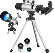 Gadpiparty Refraction Telescope Tripod Boys and Girls and Adult Telescopes for Viewing Planets Stars