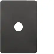 Hager Allure 1 Gang Switch Plate Matt Black - WBHSP1-MB