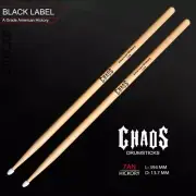 Chaos 7a Nylon Tip Drum Sticks 7AN *6 PAIRS* AMERICAN HICKORY DRUMSTICKS