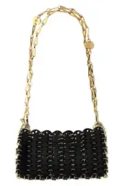 RABANNE '1969 Black Nano Bag' Shoulder Bag