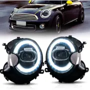 LED DRL Projector Lamp Headlights For Mini Cooper R55 R56 R57 R58 R59 2007-2015 (for: Mini)