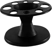 CALLARON 8Holes Plastic Hairbrush Holder Stand Durable Comb Display Rack Organizer for Salon Home Multi Functional Storage for Cushioned Brushes Hair Tools Easy to Install