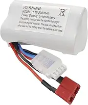 Fytoo 11.1V 2000mAh T Plug Lithium Battery for R608 2104 210E 200E Brushless High Speed Water Cooling RC Speedboat Electric RC Boat Model Tumbler Boat Battery