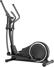 Cross Trainer with Multi-Function Display, Rear Bidirectional Roller, Easy to Move, Double Armrest, Hand Holding Heart Rate Test，LCD Display，Elliptical Trainers, Portable