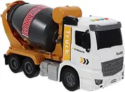 Engineering Truck with Light Music Pull Back Excavator Mixer Car for Safe Construction Vehicle Compact Design for Hands Educational Play for Early Learning