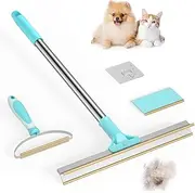Guulan Pet Hair Remover Bundle, 3 Pack Adjustable Carpet Rake & Carpet Scraper Portable,Effective Pet Hair Remover for CarpetsCouch, Furniture & Car