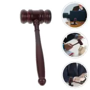 Solid Wood Hammer Auction Gavel Judges Mallet Lawyer Kid Child