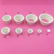 9 Count Filter Adapter Cones Set, Buchner Funnel Flask white