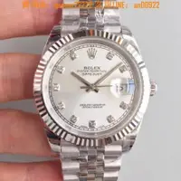 在飛比找蝦皮購物優惠-勞力士男錶日誌型系列自動機械鋼間金日期顯示手錶37mm白盤鑲