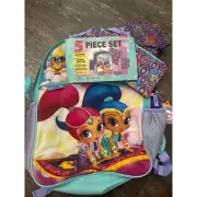 Shimmer and Shine Backpack 5 Piece Set NWT