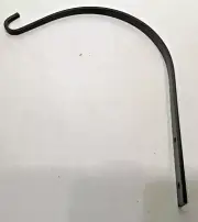1 Wrought Iron Bent Wall Hook Plant Lantern Hanger 9" Rustic Arc Arch Antq Style