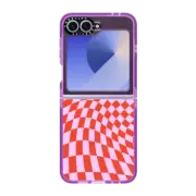 Galaxy Z Flip6 Impact Case Strawberry Checkers