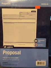 Adams NC3818-50 Proposal 3-part carbonless 3 packs of 50 each