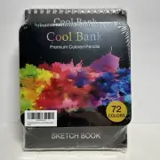 Set For Artist Premium Colored Pencils 72pc + Sketch Book 2pc Cool Bank
