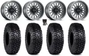 Method 411 15" Wheels Ti (5+2) 30" Intersect Tires Can-Am Maverick X3
