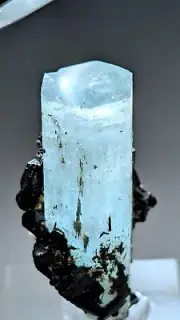 Beautiful Aquamarine schorl Mineral Erongo Mine Namibia stone Blue Japan