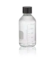 1cs=48 pcs, w/caps. Wheaton 250ml Lab Media Bottles, Graduated/Non-Graduated