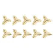 30Pcs Box Corner Protectors (22mm/0.87") Metal Wood Case Edge Guard Brass