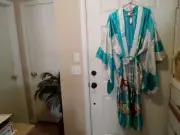 Womans Robe Shanghai Soho Asian Ladies Floral Full Length Satin Kimono One Size