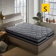 Single Mattress 22cm Bed Egg-shaped Foam Medium Firm Pocket Spring Top Layer