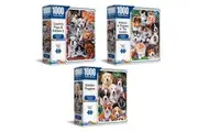 3x 1000pc Crown Radiant Garden Puppies Kittens 68.5cm Jigsaw Puzzles Toy 8+ Kids