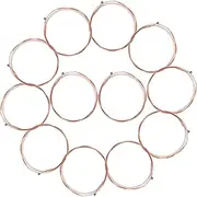 COMNESTBI 12pcs Acoustic Guitar Strings Bundle Steel Strings for Guitar Replacement High Durability and Clear Tone for All Guitar Kinds