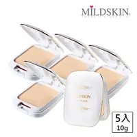 在飛比找momo購物網優惠-【MILDSKIN】白金光感柔白兩用粉餅(5入組)