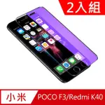 【台灣霓虹】小米POCO F3/紅米K40滿版鋼化玻璃保護貼2入組