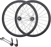 700C Road Bike Wheel Set Quick Release Sealed Bearing Hub for 8 9 10 11 Speed Cassette Disc Brake 40mm Double Wall Aluminum Alloy Rims Racing Wheelset
