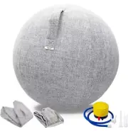 Exercise Ball Chair with Fabric Cover(25"/65CM), Pilates Yoga Pregnancy Balance