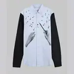 【摩達客】韓國進口設計品牌DBSW MAESTRO 時尚純棉男士修身長袖襯衫S 大音樂家