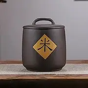 Dry Food Flour Sugar Rice Storage Container, Grain and Rice Storage Box, Food Airtight Ceramic Jar for Rice, Large Capacity Storage Porcelain, for Flour, Nuts, Snacks, Rice.