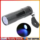 9 LED Mini Aluminum UV Ultra Violet Flashlight Blacklight Torch Light Lamp
