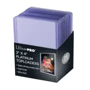 UPI15910 Ultra Pro Toploader: 3in x 4in Ultra Clear Platinum 35pt (25)
