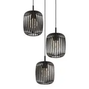 Eglo Lighting Romazzina 3 Light Cage Pendant - Black