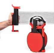 Everywhere Table Tennis Net & Paddle Set - Play Ping Pong Anywhere! Retractab...
