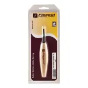 Flexcut Micro Dogleg Chisel for Miniature and Fine Detail Work 1/8 Inch 3 mm ...
