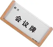 CANIGHT Acrylic Name Plate Holder with Base Versatile Desk Sign Display for Office Conference Room and Reception Areas Easy to Update for Name Signage