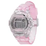 Casio Women's Watch Baby-G Alarm Digital Dial Transparent Pink Strap BG169R-4