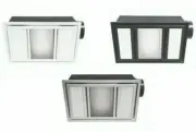 Mercator Domino 3 in 1 Bathroom Heater Exhaust Fan LED Light White Black