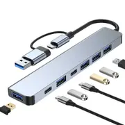 BYL-2217TU 7 in 1 USB 3.0 and Type-C / USB-C to USB 3.0 USB 2.0 HUB Adapter