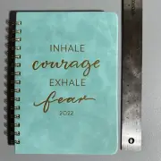 Academic Planner Inhale Courage Exhale Fear Teal 2022 Collectable Crafting