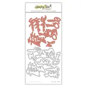 Honey Bee Foil Script- Holiday Hot Foil Plate & Die Set