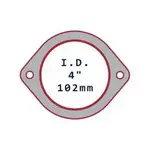 Aunger Univ 4" 2 Bolt Gasket 132 Pcd W/Fr Pkt 10 - GMG400R-10