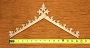 Cuckoo Clock Topper Crown - Gothic Style-Completely New. Maho-GNY Hand Carved.