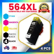 4x BLACK Ink Cartridges For HP 564 XL Photosmart 3520 4620 5520 7520 6520